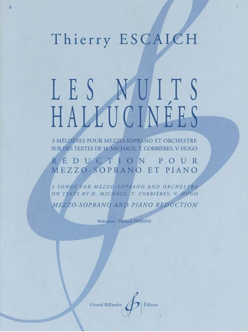 Les Nuits hallucinées. Réduction pour mezzo-soprano et piano Visuell